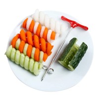 Hot Sale Manual Roller Spiral Slicer Radish Potato Tools Vegetable Cutter Kitchen Accessories Fruit Carving