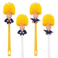 H662 Creative Design Gift With Base Holder Bathroom Cleaning Brushes Plastic Multi Colour 2020 President trump Toilet Brush