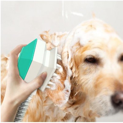 Amazon Hot Selling Pet Shower Head Sprayer Pet Dog Cat Bathing Tools Pet Bathing Tool Massage Brush