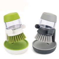 Dishwashing  Soap Brush Detergent Pot Pressure Liquid Wash Pan Brush Cleaning Brush Creative Automatic Liquid Wash  Cup Wash