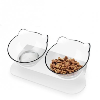 Pet Cat Single Food Bowl Pet Food Water Elevated Pet Feeding Bowl with Raised Stand