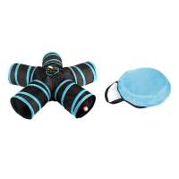 high quality pet toys collapsible 5 way foldable cat play tunnel