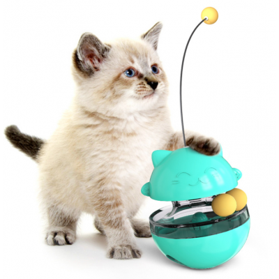 Cat play training interactive toys food leakage ball toys rotating cat turntable and cat playing stick