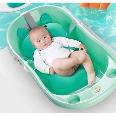 Portable Baby Shower Bath Tub Pad Non-Slip Foldable Soft Pillow Bathtub Drop Shipping Baby Safety Security Bath Support Cushion